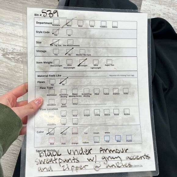 Under Armour Black Gray Mens L Loose Fit Ankle Zip Warm Up Athletic Sweatpants - Picture 8 of 13